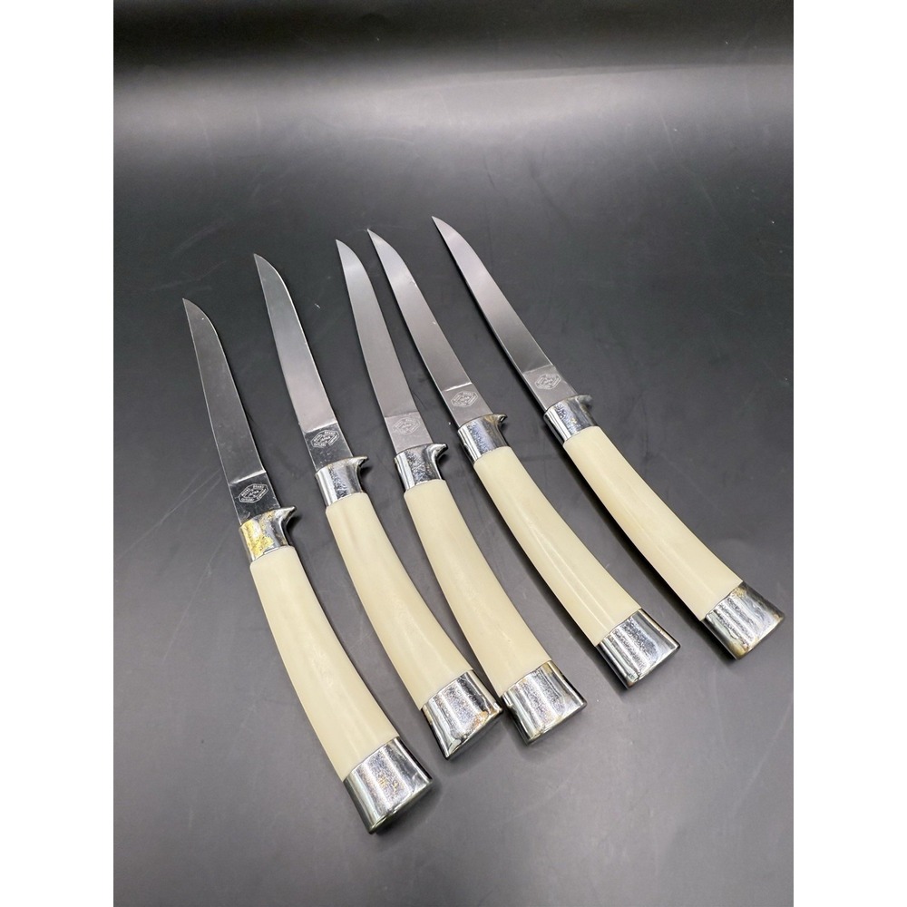 5 Vintage Royal Brand Masterpiece Cutlery‎ Steak Knives Set Made in Japan